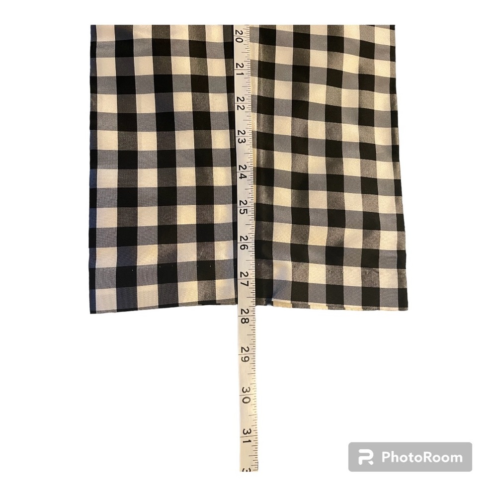 Lauren Ralph Lauren Black and White Gingham Cropped Pants - Picture 3 of 5
